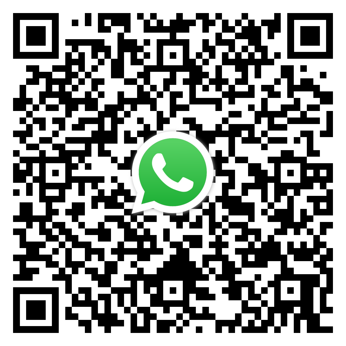 WhatsApp 預約專人致電QR code