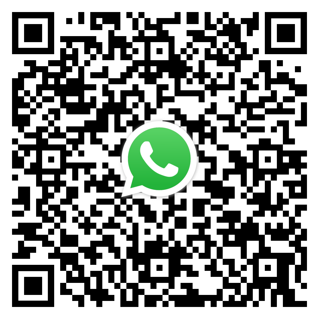 WhatsApp 預約專人致電QR code