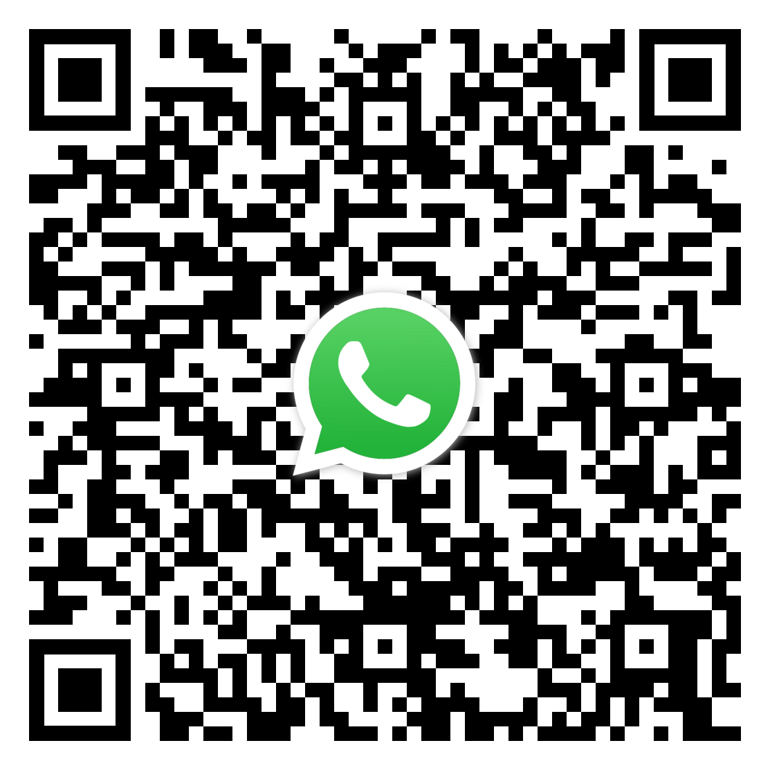 QR Code for WhatsApp us for call back