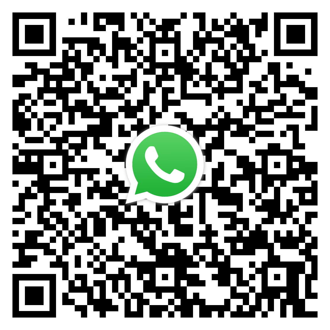 WhatsApp 預約專人致電QR code