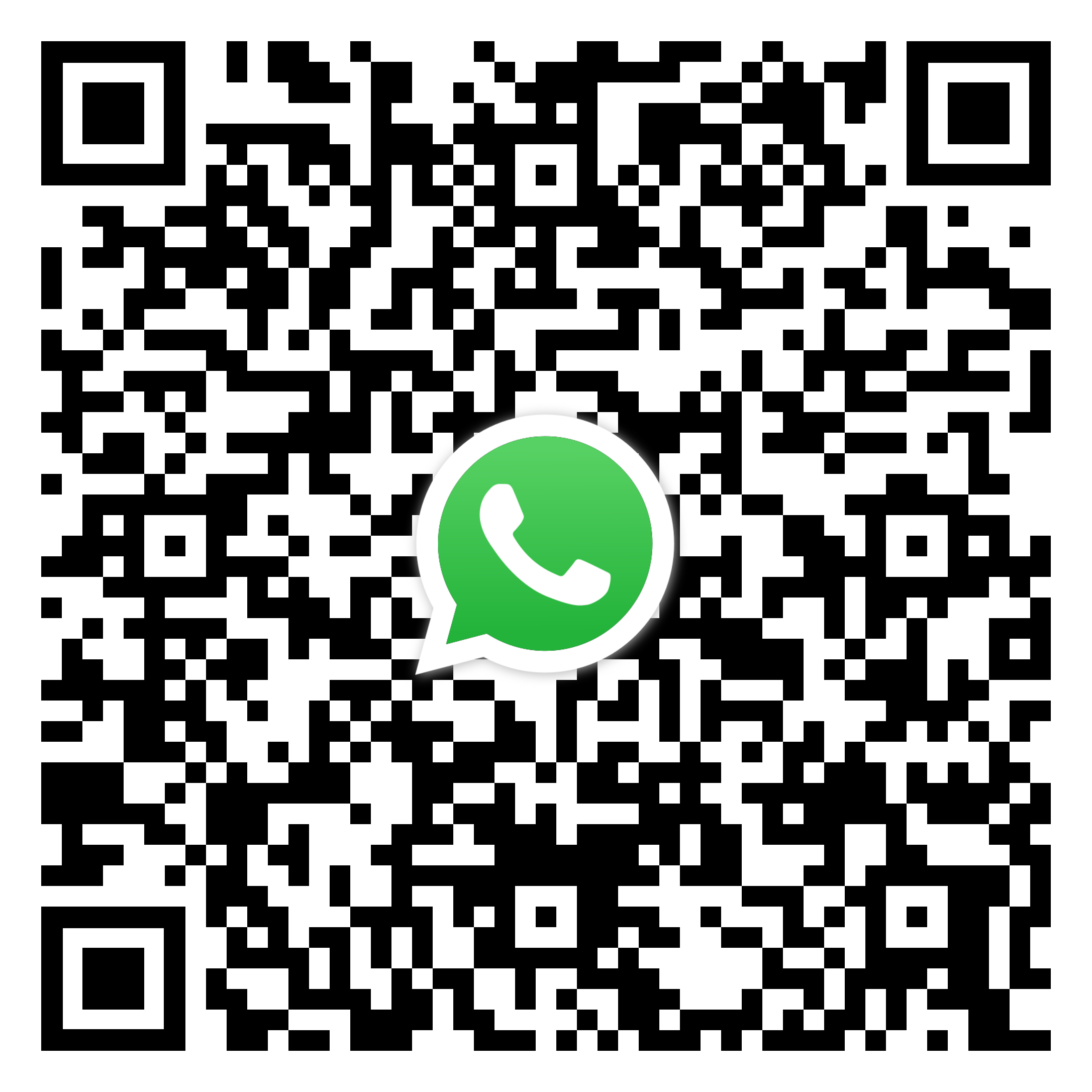 QR Code for WhatsApp us for call back