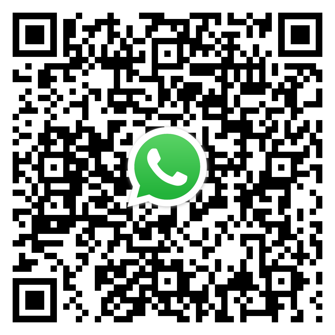 WhatsApp 預約專人致電QR code